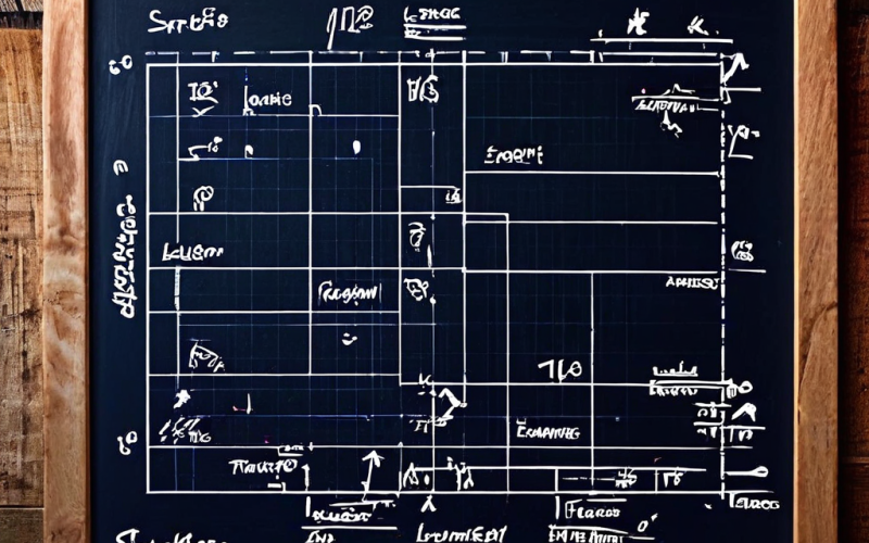 축구 전술 분석을 위한 칠판 도표로, 코너킥 증가에 따른 플레이어의 전략적 이동 경로를 화살표로 표시하고 통계 그래프를 피치 위에 중첩하여 보여줍니다.
