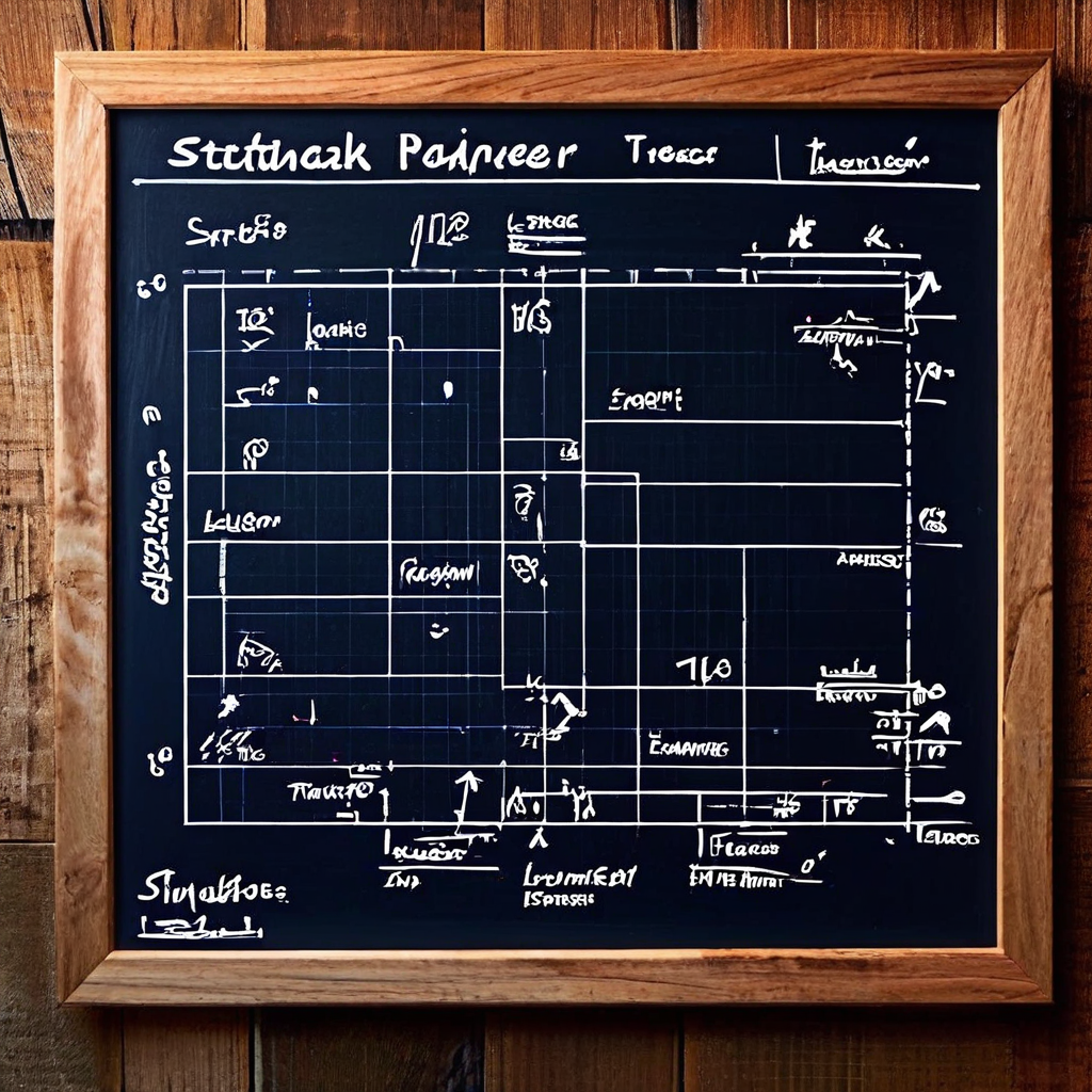 축구 전술 분석을 위한 칠판 도표로, 코너킥 증가에 따른 플레이어의 전략적 이동 경로를 화살표로 표시하고 통계 그래프를 피치 위에 중첩하여 보여줍니다.