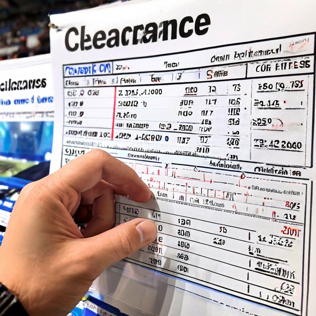 축구 경기 분석 보고서에서 '클리어런스' 통계 항목을 손가락으로 가리키며, 팀의 수비 성과를 평가하는 중요한 지표를 강조하는 모습을 담은 이미지입니다.
