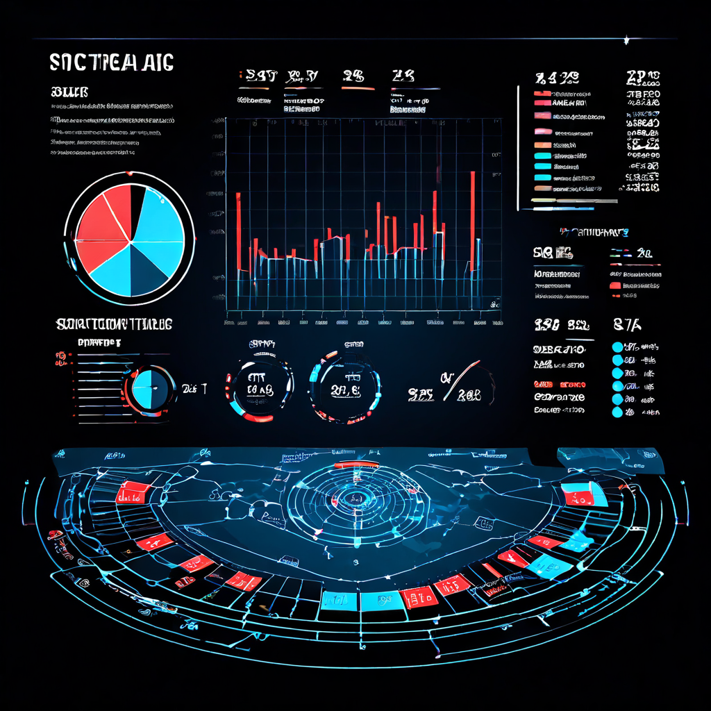 축구 경기 포렌식 분석 화면으로, 팀별 점유율을 나타내는 원형 차트와 전술 지도 위에 강조된 슈팅 궤적을 확인할 수 있습니다.
