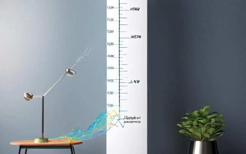 수학적 방정식이 유입되어 목표를 나타내는 높은 막대가 다른 선택지를 나타내는 낮은 막대보다 월등히 큰 값을 보여주는 비교 그래프입니다.