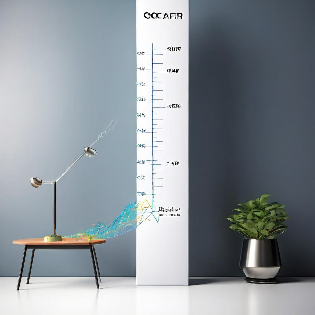 수학적 방정식이 유입되어 목표를 나타내는 높은 막대가 다른 선택지를 나타내는 낮은 막대보다 월등히 큰 값을 보여주는 비교 그래프입니다.