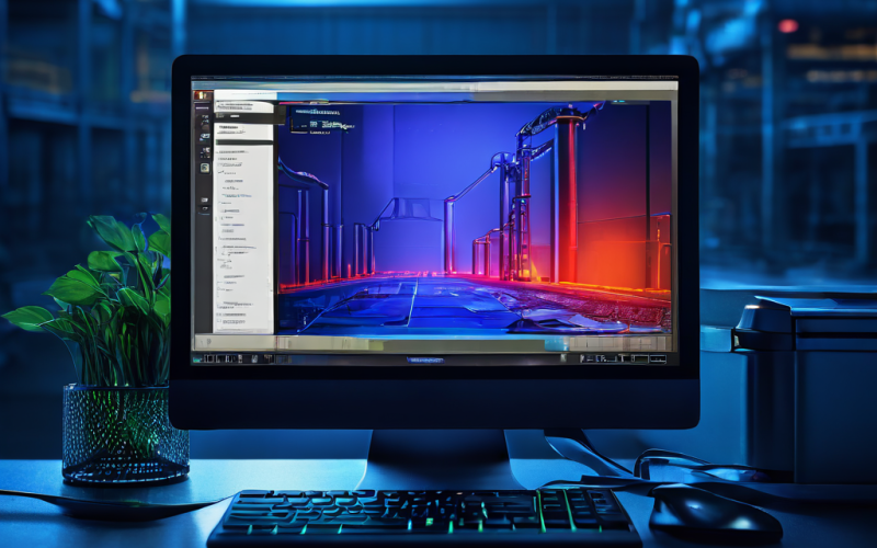 컴퓨터 화면에 무단 로그인 시도 경고 메시지가 표시되고, 그 옆에는 공장 초기화 진행률 표시줄이 위협적으로 진행되는 모습을 담은 이미지입니다.