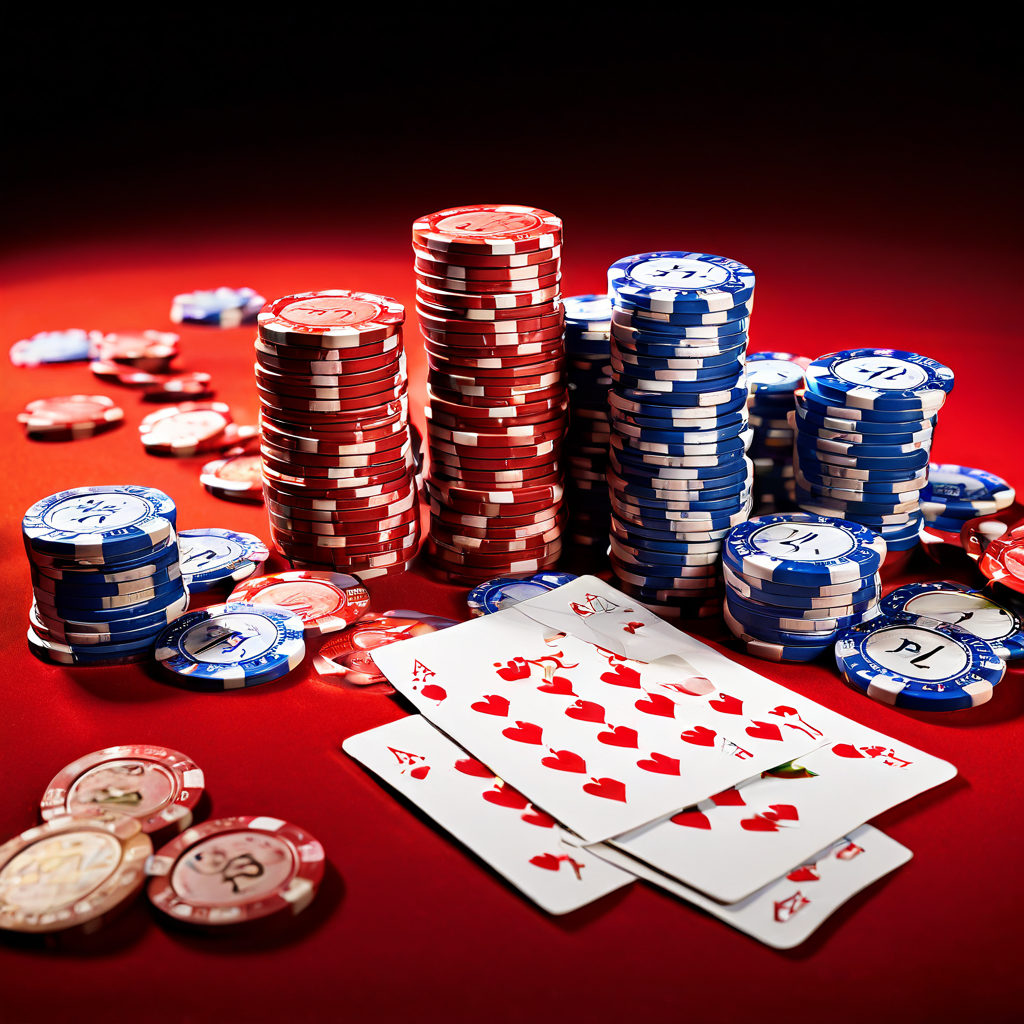 A baccarat player's hand rests on a green casino table, one chip placed hesitantly over a lost bet, while the other hand holds a s