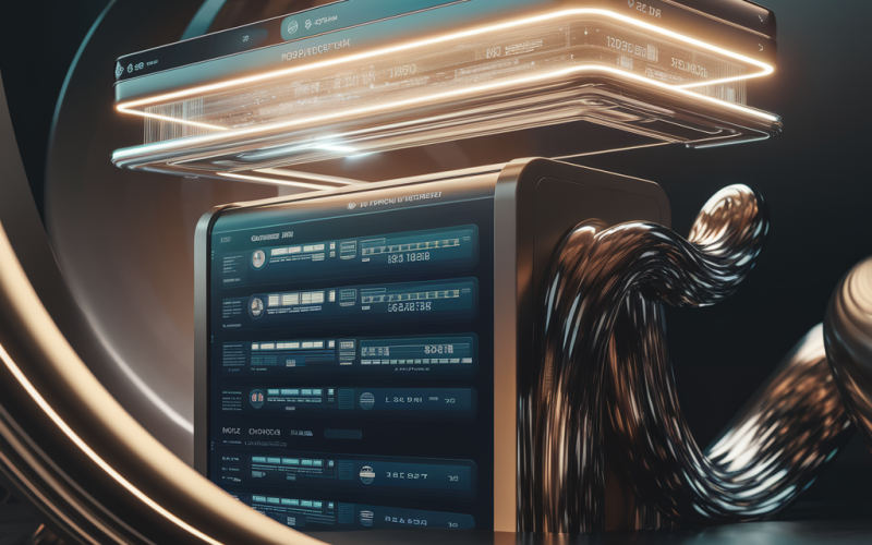 A premium digital interface showing a shared jackpot report with secure verification and timeline data flow in a layered fintech...